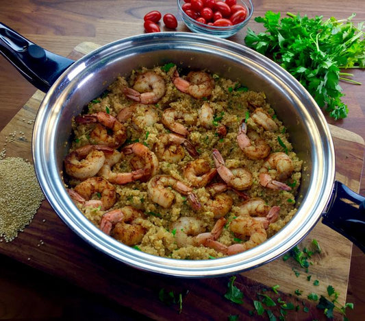 Lemon Garlic Shrimp & Quinoa
