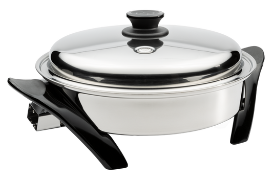 12"/30cm Electric Oil Core Skillet with Cover