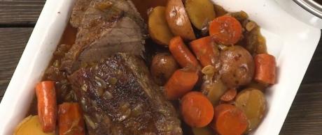 Balsamic Glazed Roast with Vegetables