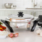 12"/30cm Electric Oil Core Skillet with Cover